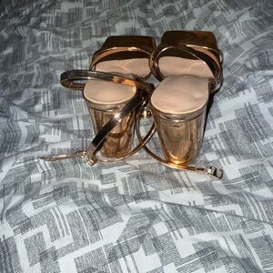 Elegant Gold Women's Heels